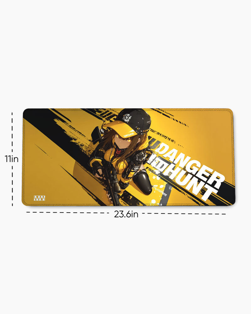 Yellow Vortex Desk Mat