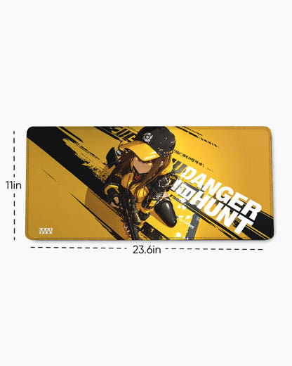 Yellow Vortex Desk Mat