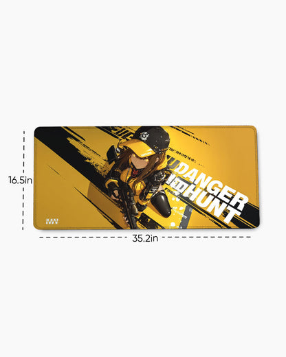 Yellow Vortex Desk Mat