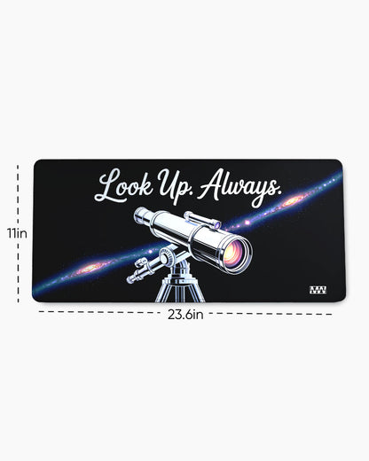 Infinity Above Cosmic Reflection Desk Mat