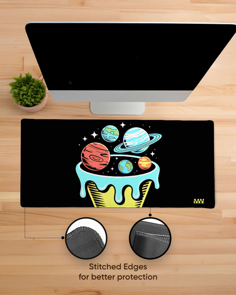 Starry Sundae Nebula Melt Desk Mat
