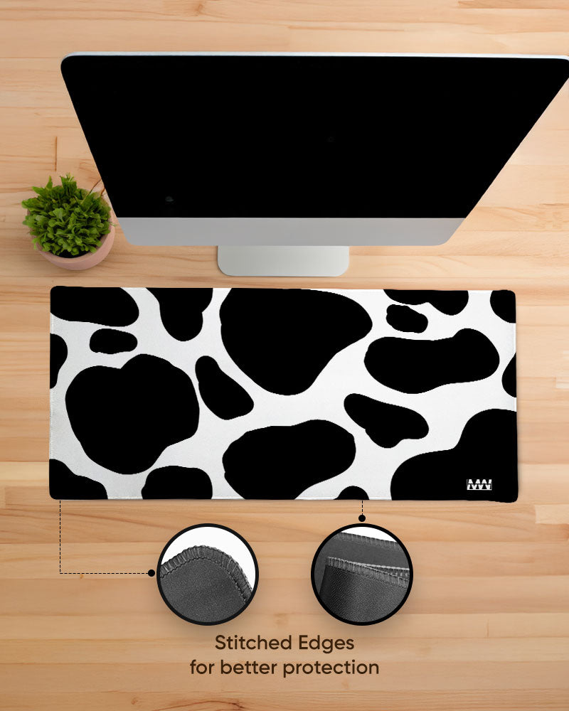 Cow Print Desk Mat