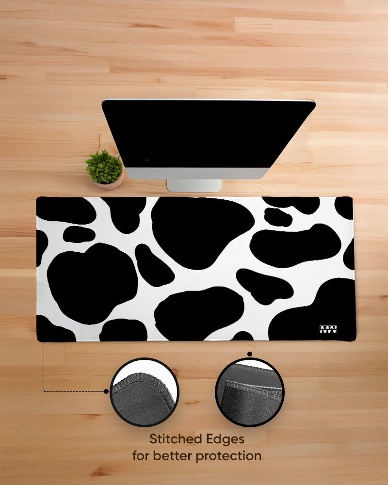 Cow Print Desk Mat