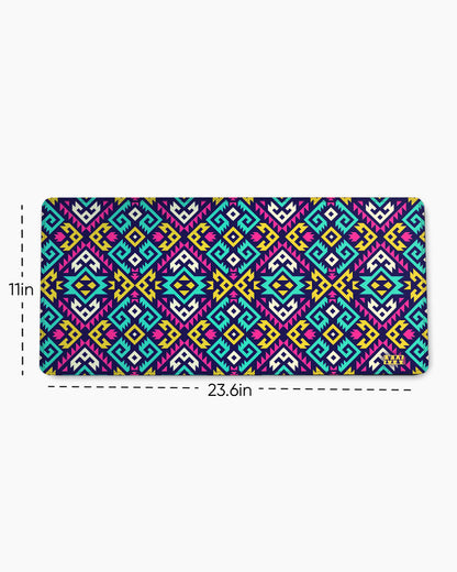 Pixel Circuit Digital Flux Desk Mat