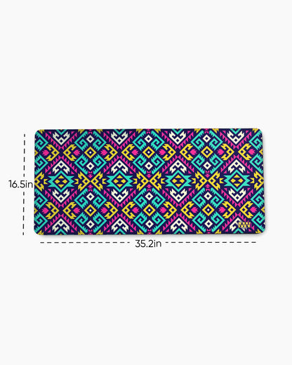 Pixel Circuit Digital Flux Desk Mat