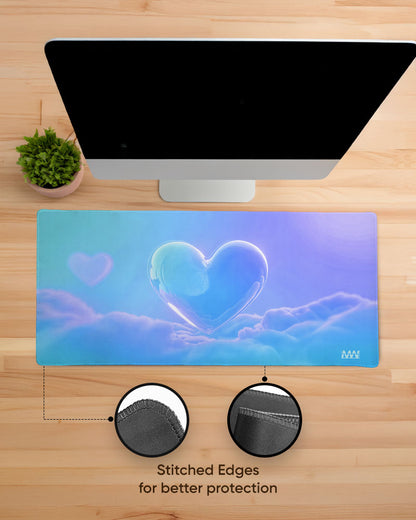 Dreambound Heart Ethereal Cloudscape Desk Mat