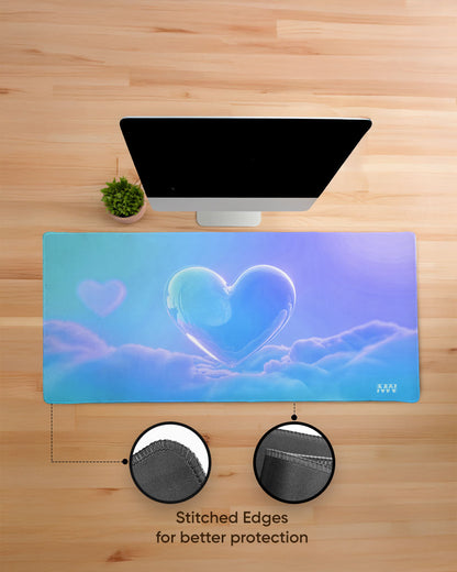 Dreambound Heart Ethereal Cloudscape Desk Mat