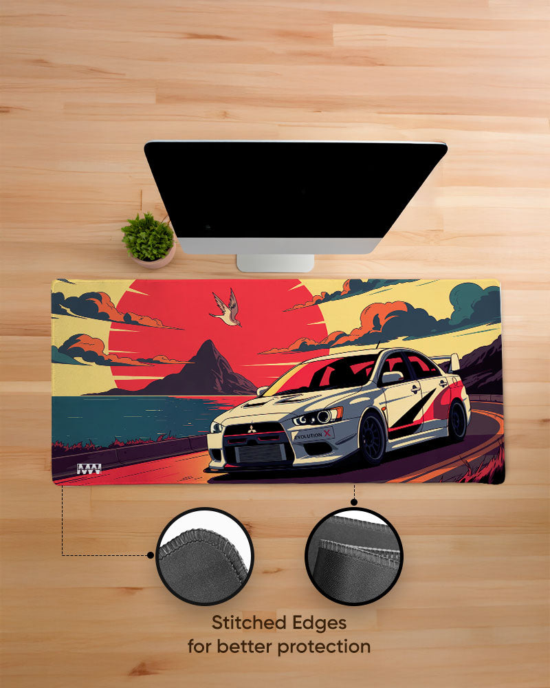 Sunset Drift Desk Mat