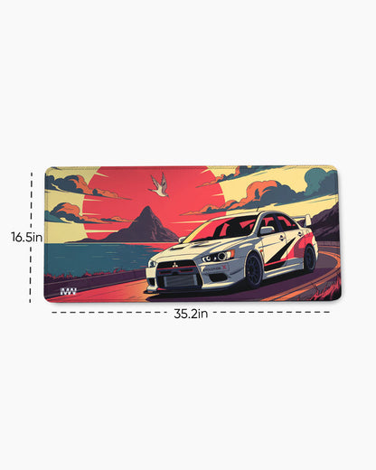 Sunset Drift Desk Mat