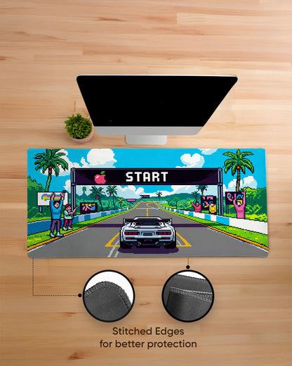 Turbo Start Retro Racing Desk Mat
