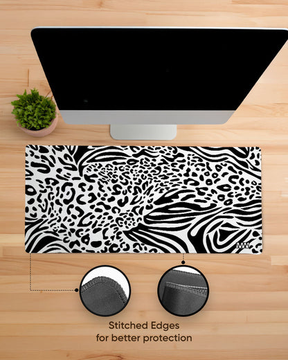 Zebra Pulse Striped Symphony Desk Mat