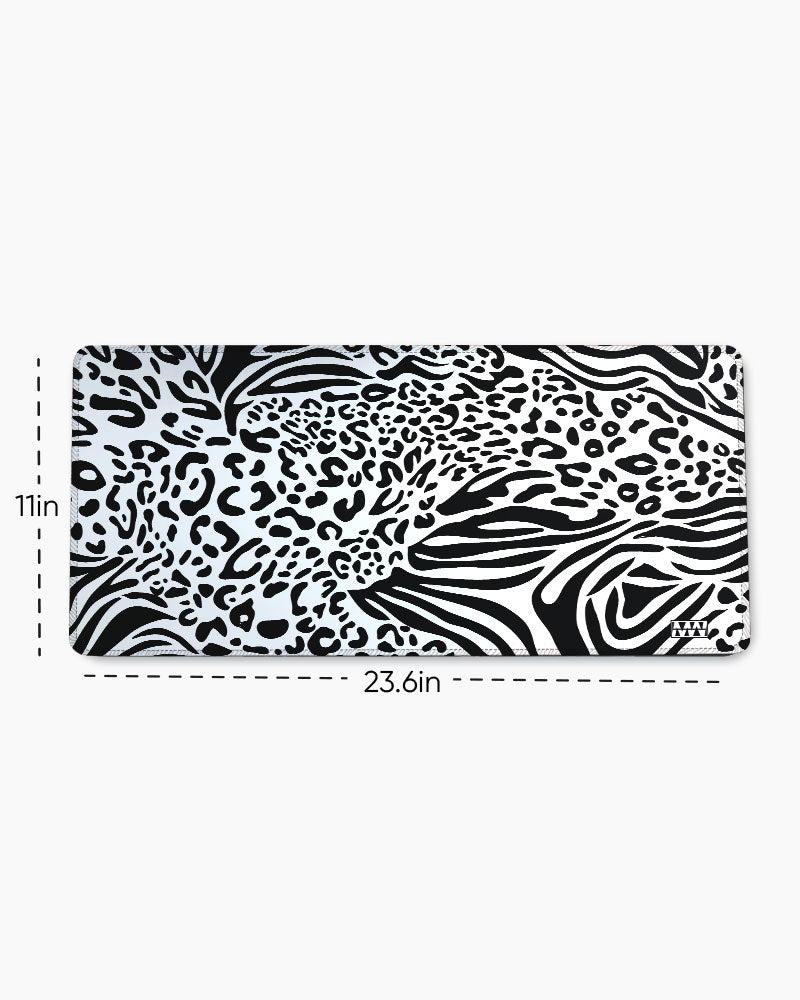 Zebra Pulse Striped Symphony Desk Mat