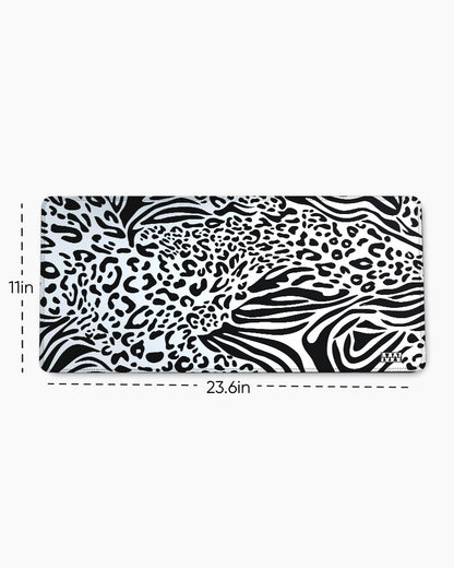 Zebra Pulse Striped Symphony Desk Mat