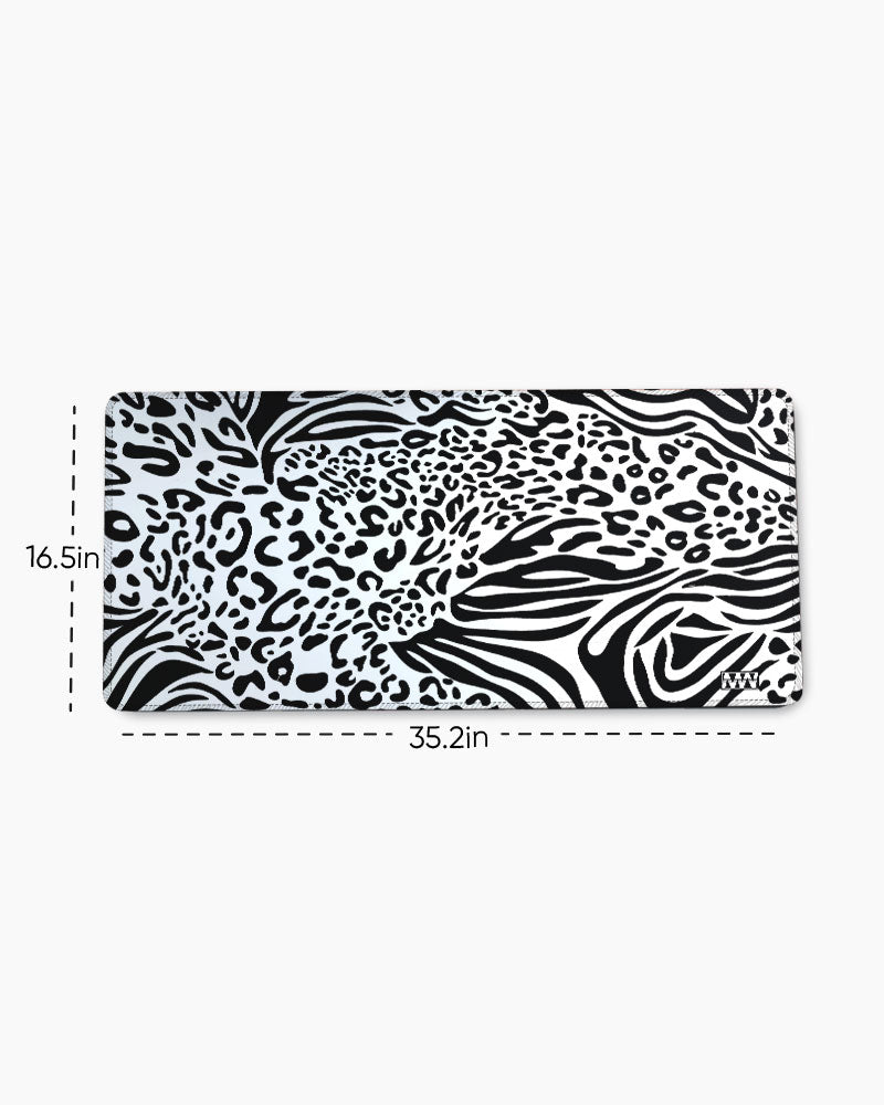 Zebra Pulse Striped Symphony Desk Mat