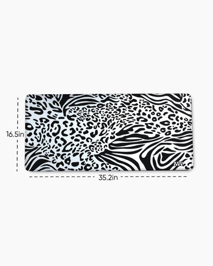 Zebra Pulse Striped Symphony Desk Mat