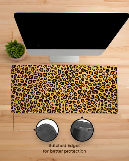 Leopard Prowl Desk Mat