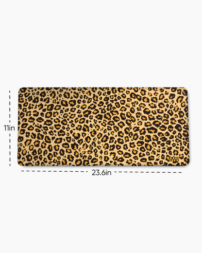 Leopard Prowl Desk Mat