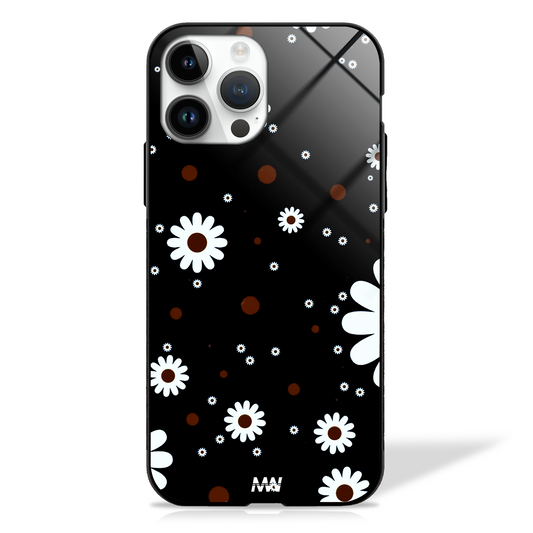 Daisy Dots Floral Premium GLASS CASE -  - MW Stuffs - 