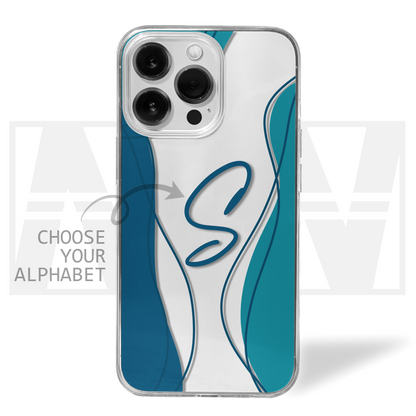 Personalized Letter Clear Silicone Case