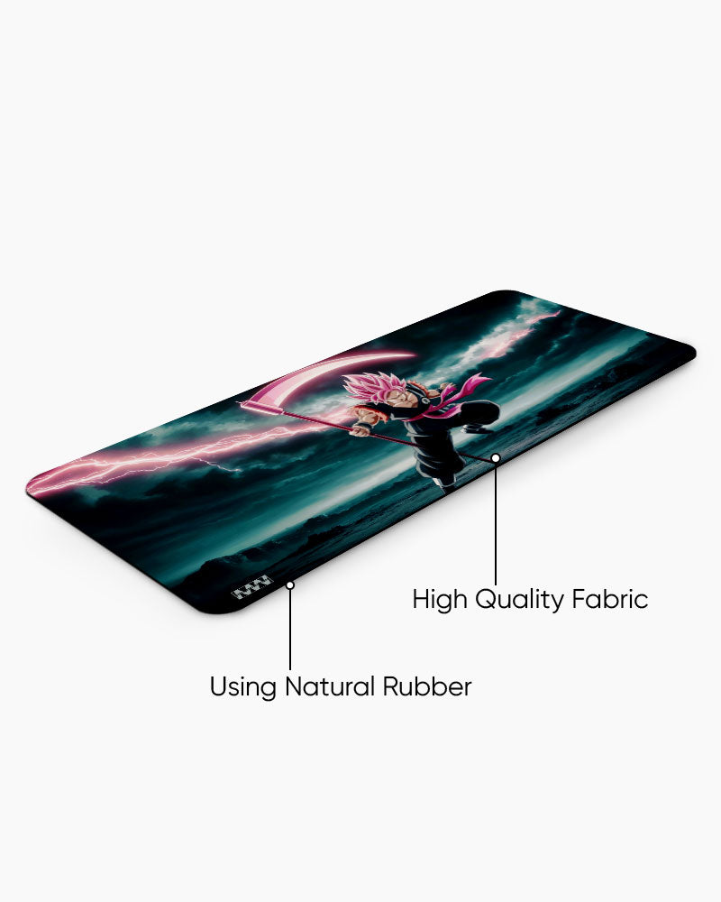 Dark Bloom Goku Black's Scythe Strike Deskmat