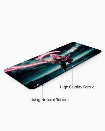 Dark Bloom Goku Black's Scythe Strike Deskmat