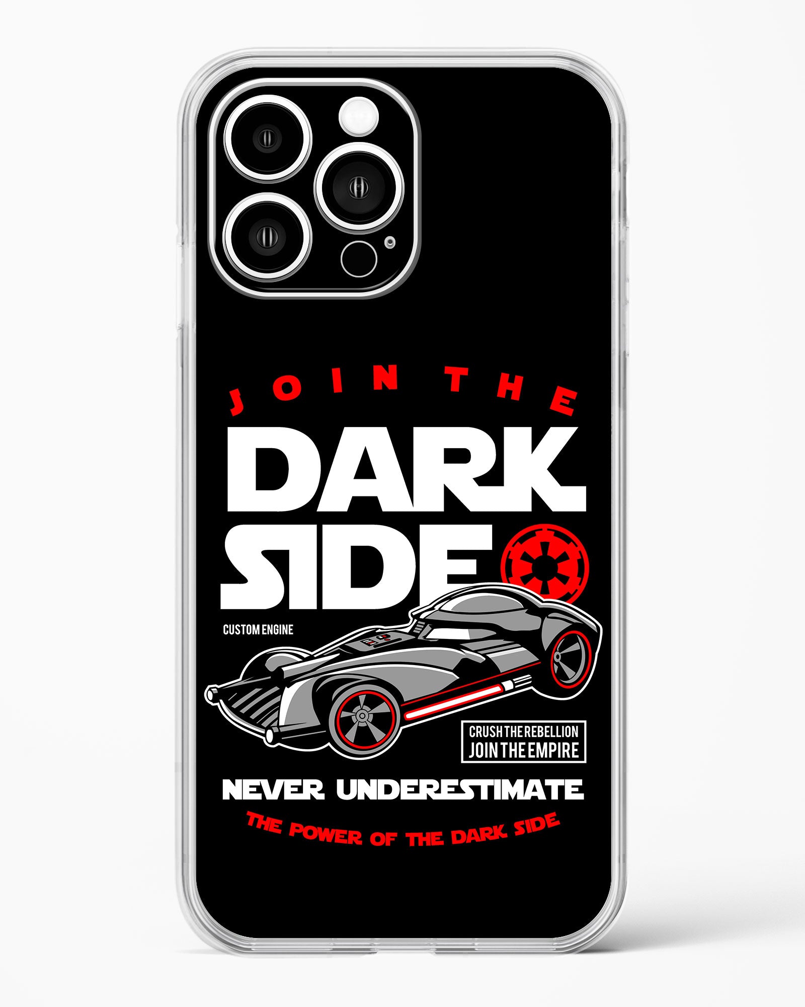 Dark Side Power Drive Clear Silicone Case