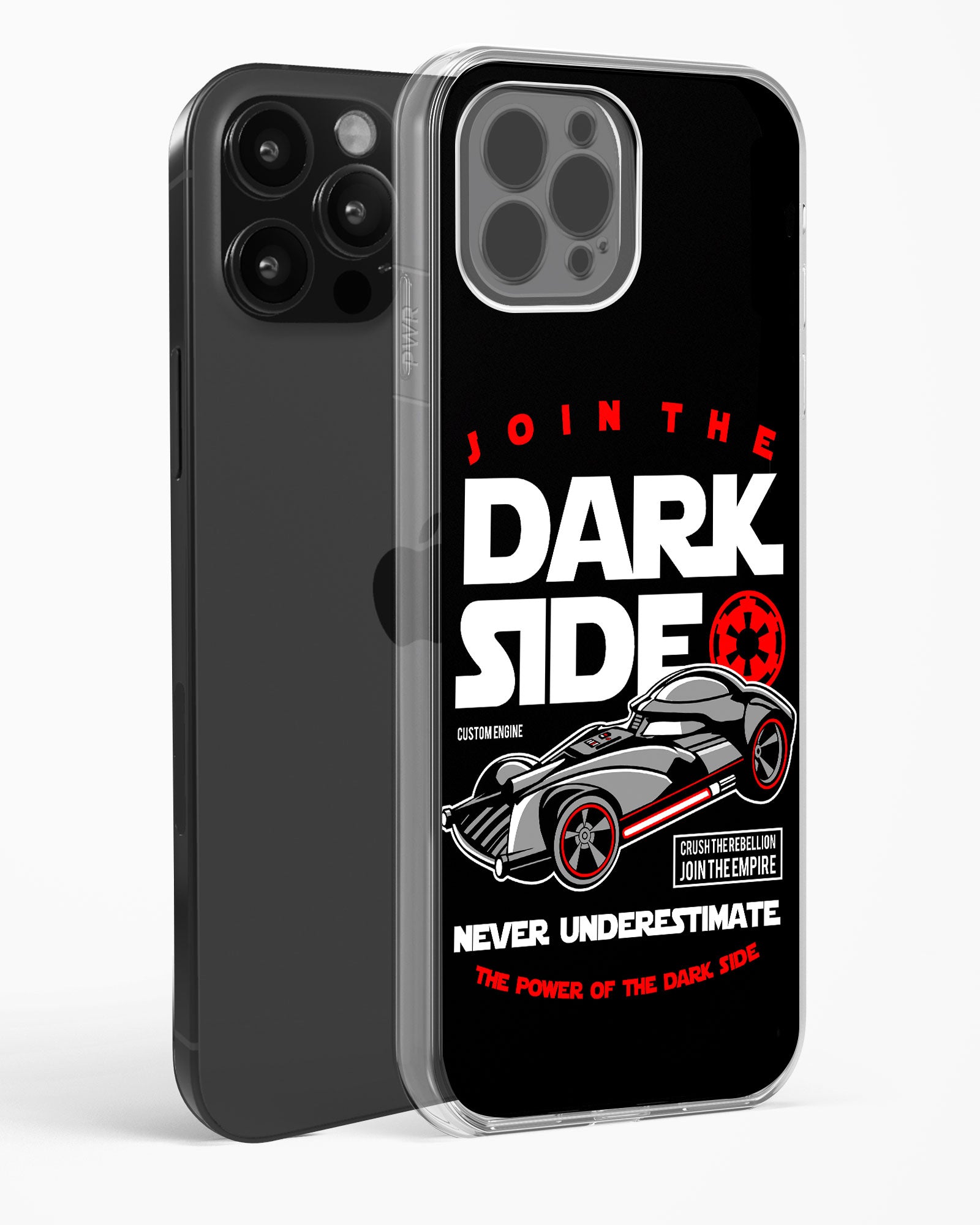 Dark Side Power Drive Clear Silicone Case