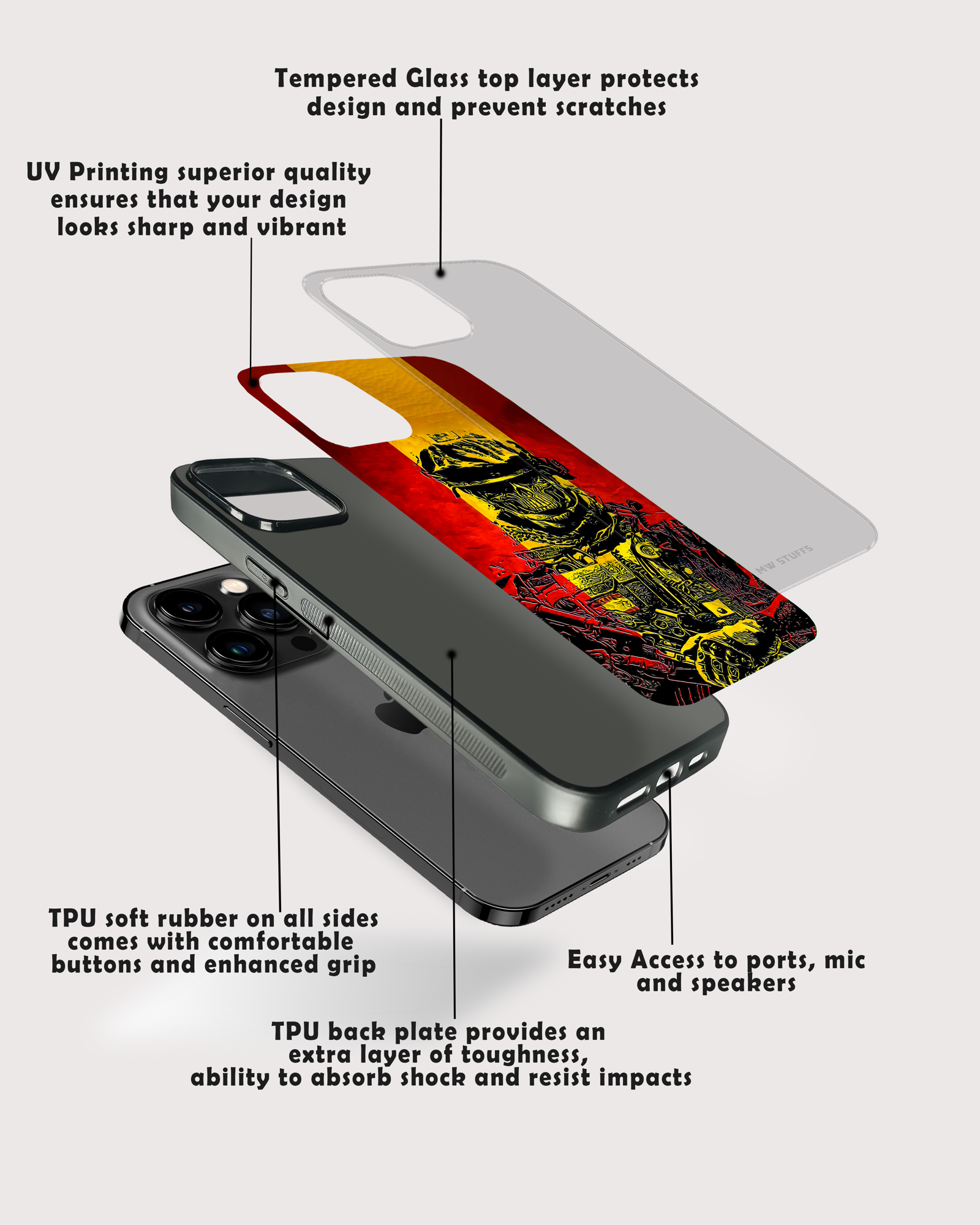 Deadly Squad Soldier Glass case -  - MW Stuffs - 