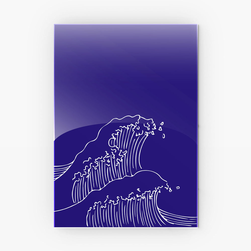 Deep Sea Wave metal poster