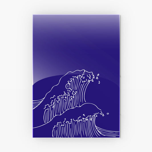 Deep Sea Wave metal poster