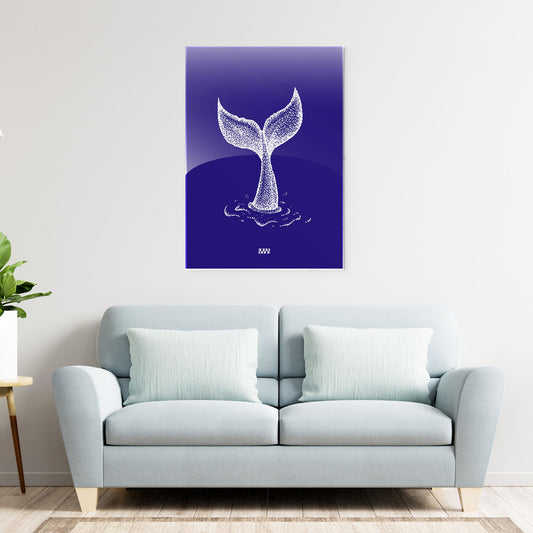 Deep Sea Whale Metal-Poster