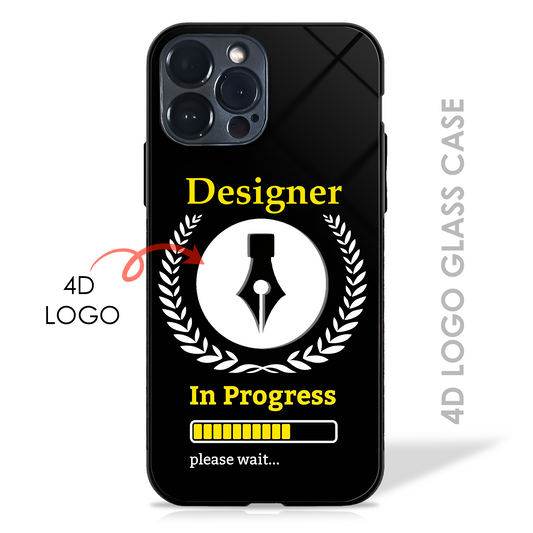 Designer in Progress - 4D Logo Glass Case