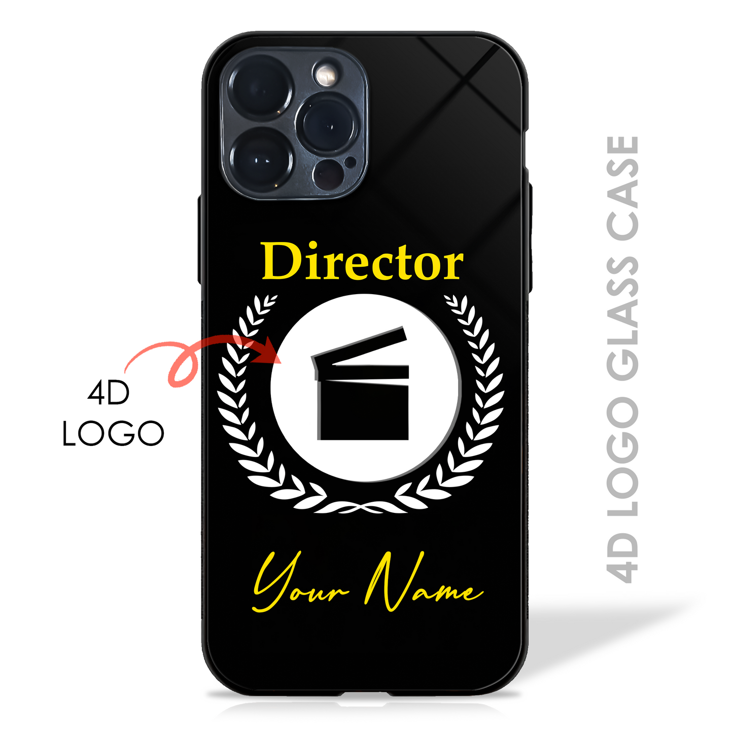 Your Name Dream Profession - 4D Logo Glass Case (20+ Professions)