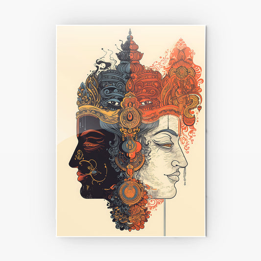 Divine Balance Art metal poster