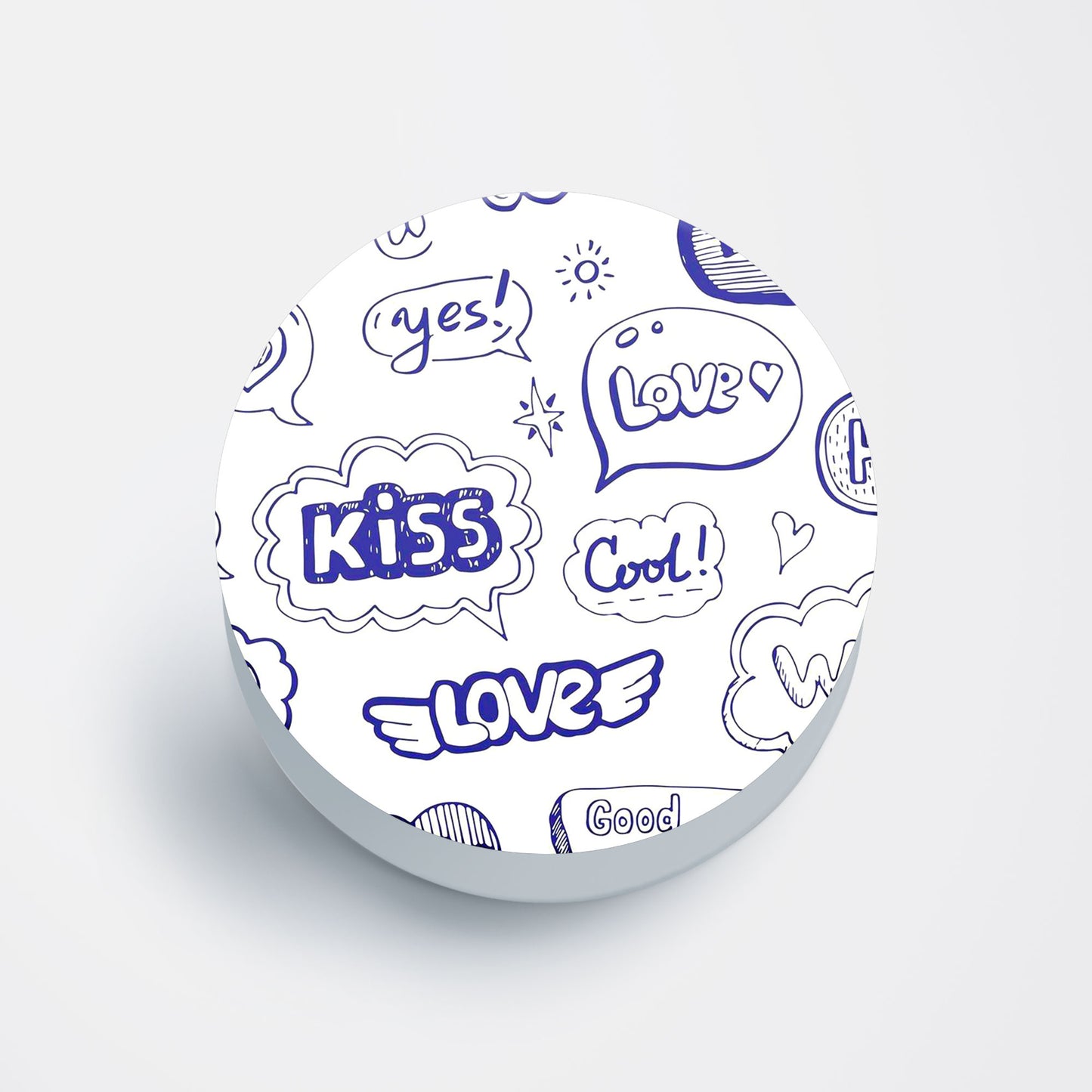 Doodle Love Flat Pop Holder
