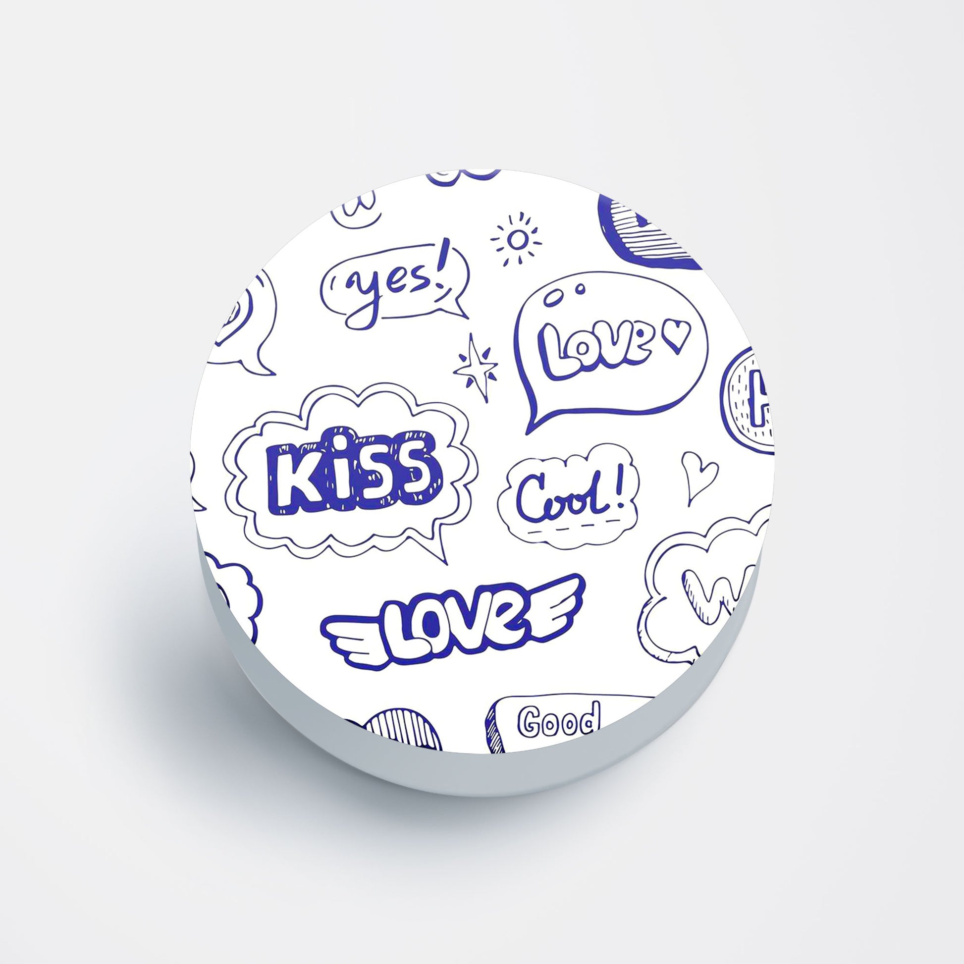 Doodle Love Flat Pop Holder