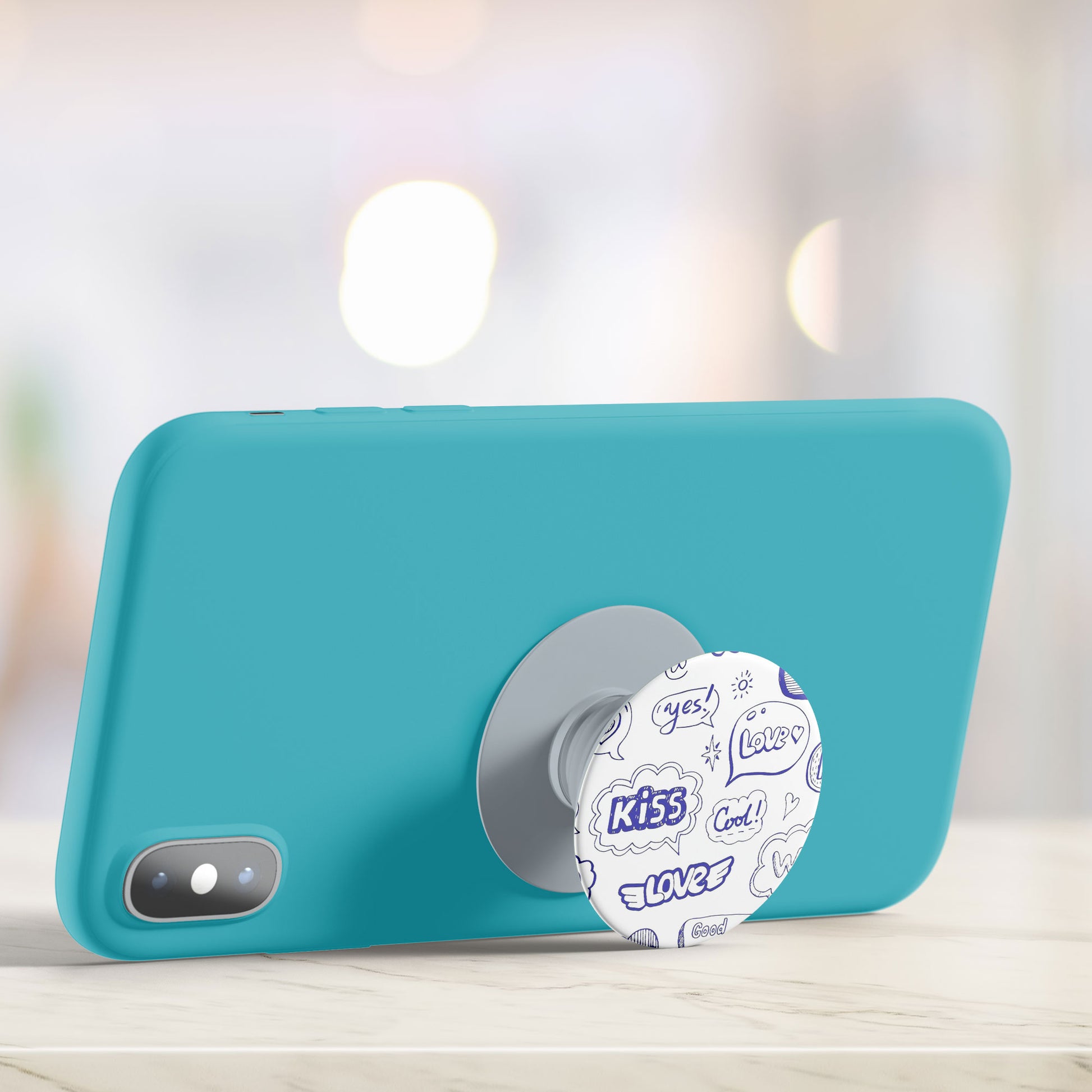 Doodle Love Flat Pop Holder