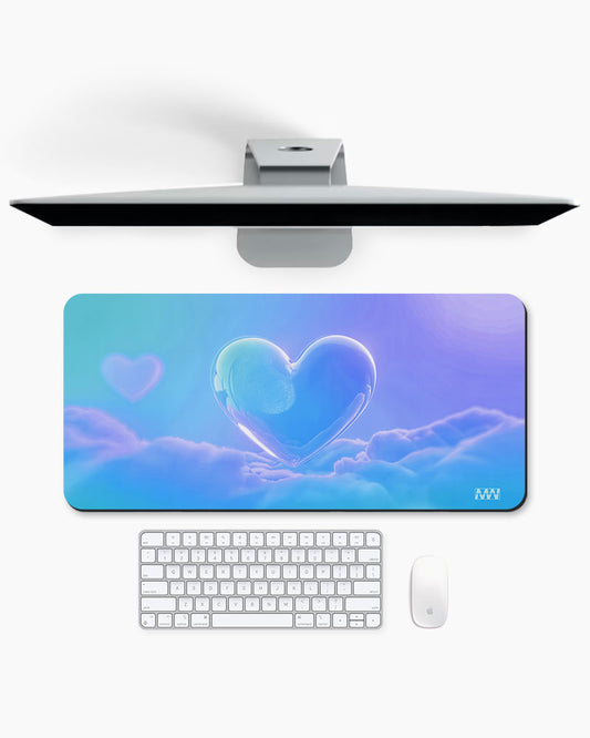 Dreambound Heart Ethereal Cloudscape Desk Mat