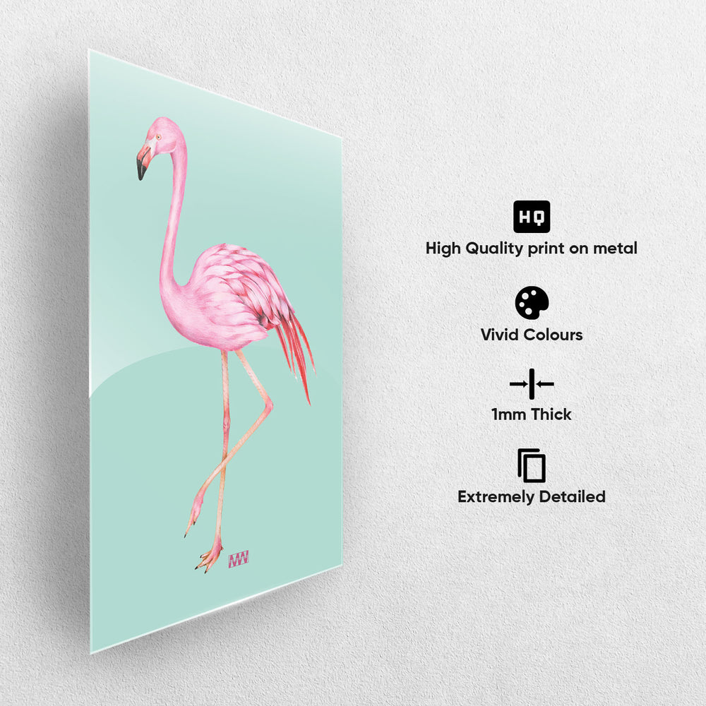 Elegant Flamingo Illustration Poster