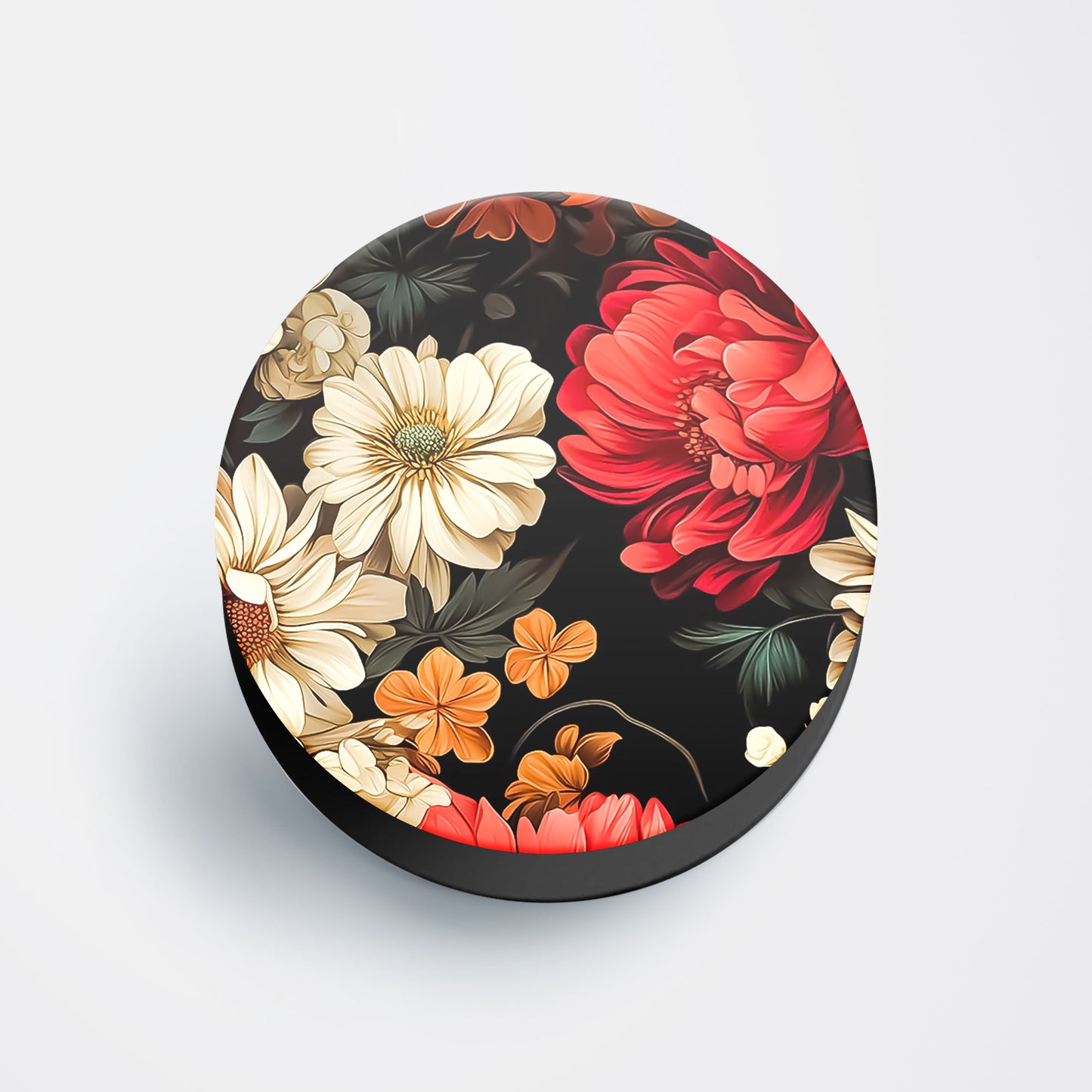 Elegant Floral Flat Pop Holder