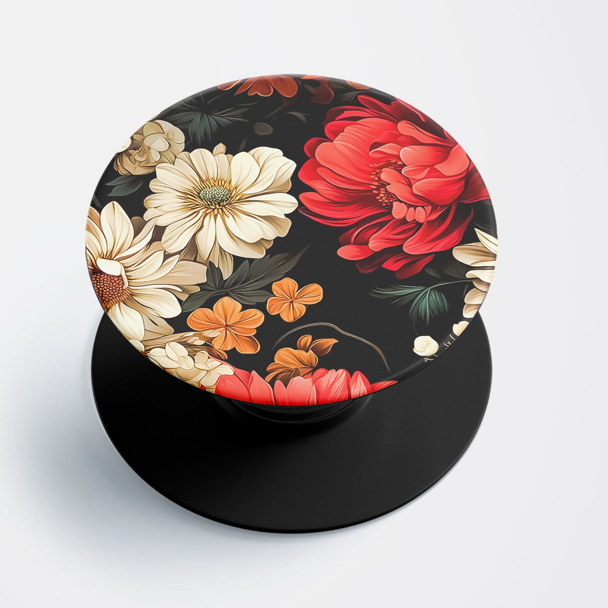Elegant Floral Flat Pop Holder