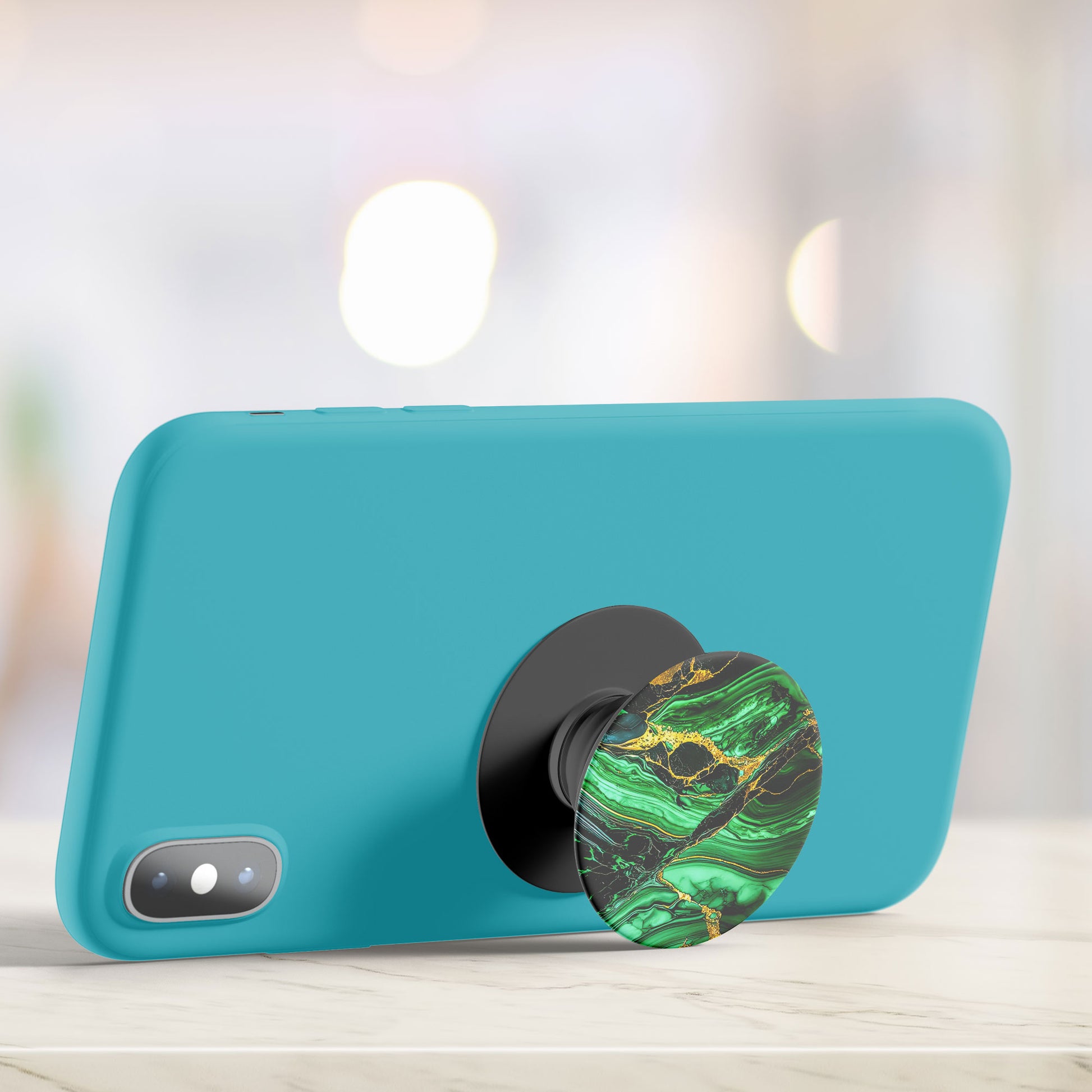 Emerald Gold Flat Pop Holder