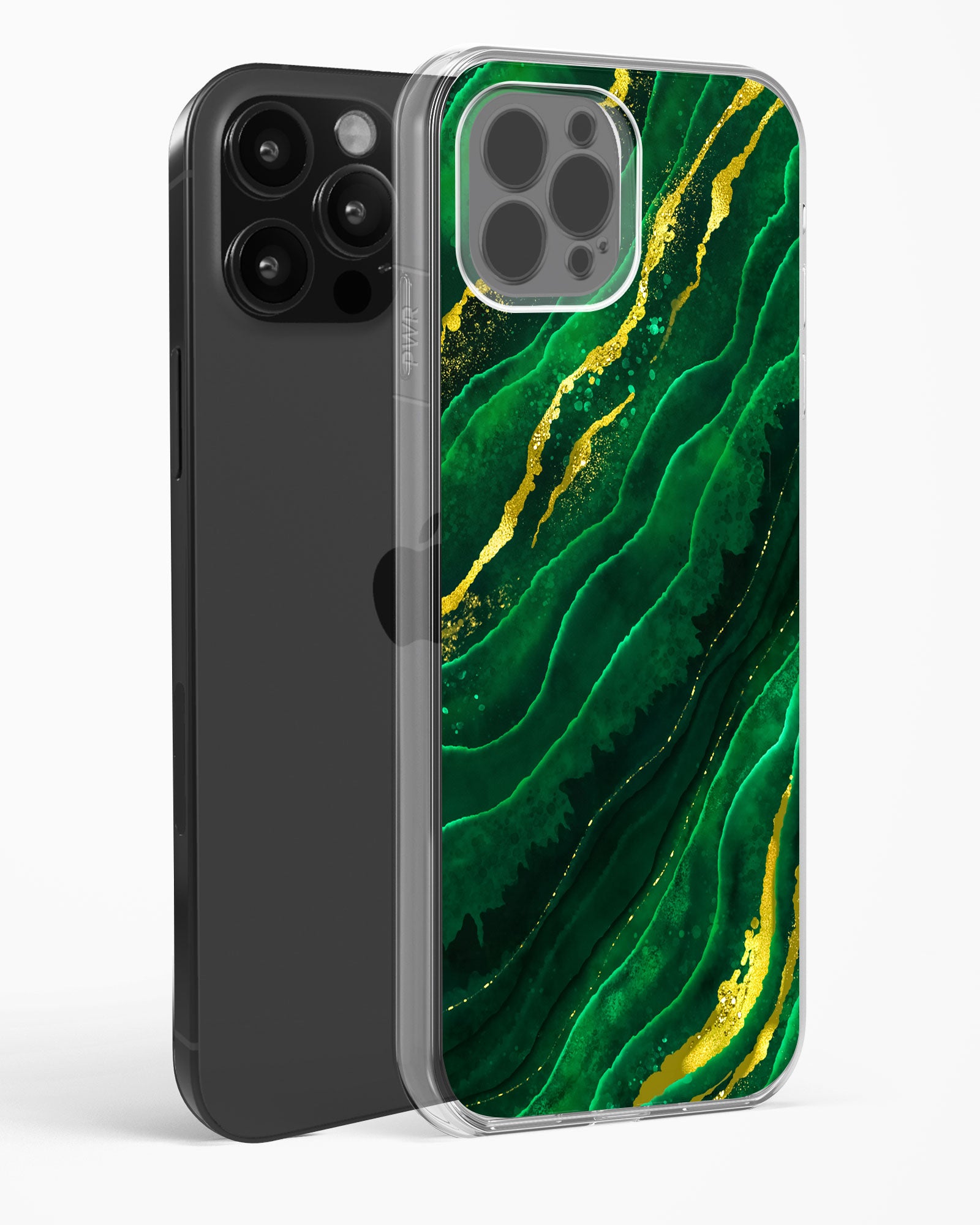Emerald Marble Clear Silicone Case