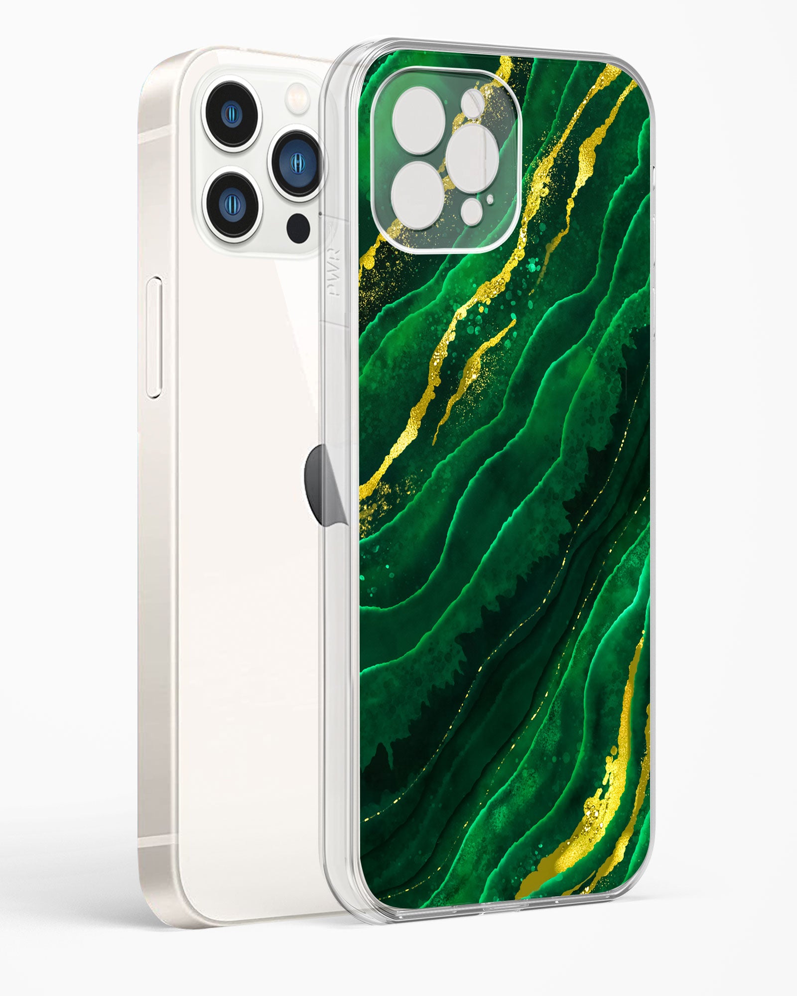 Emerald Marble Clear Silicone Case