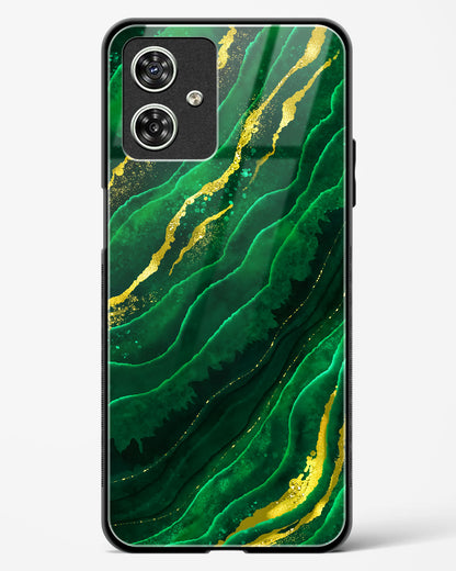 Emerald Marble Glass Phone Case-Moto G64 5G