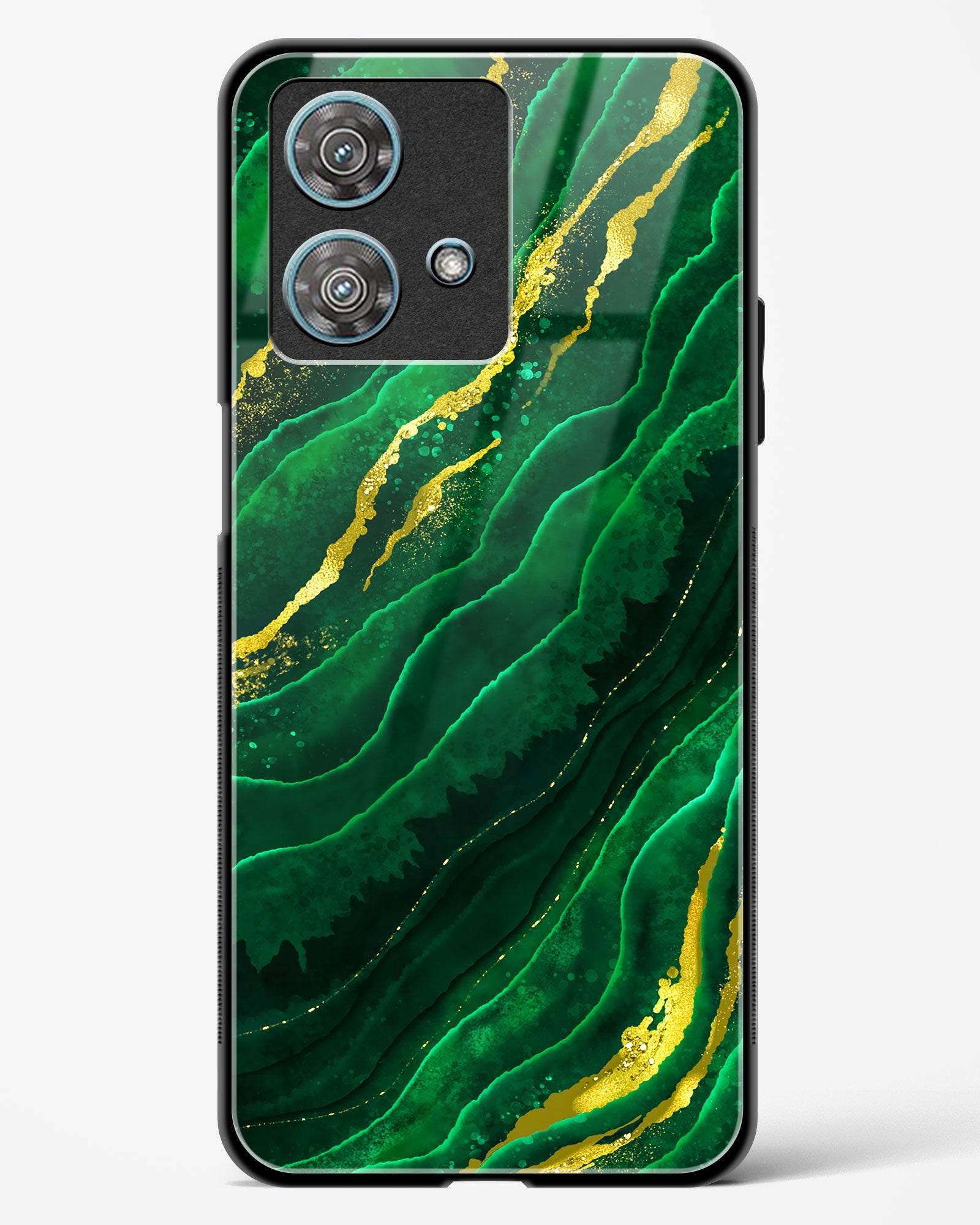 Emerald Marble Glass Phone Case-Motorola Edge 40 Neo