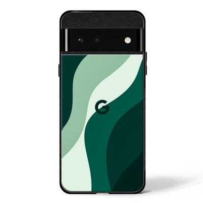 Emerald Wave Aesthetic-Google Pixel Glass Phone Cases