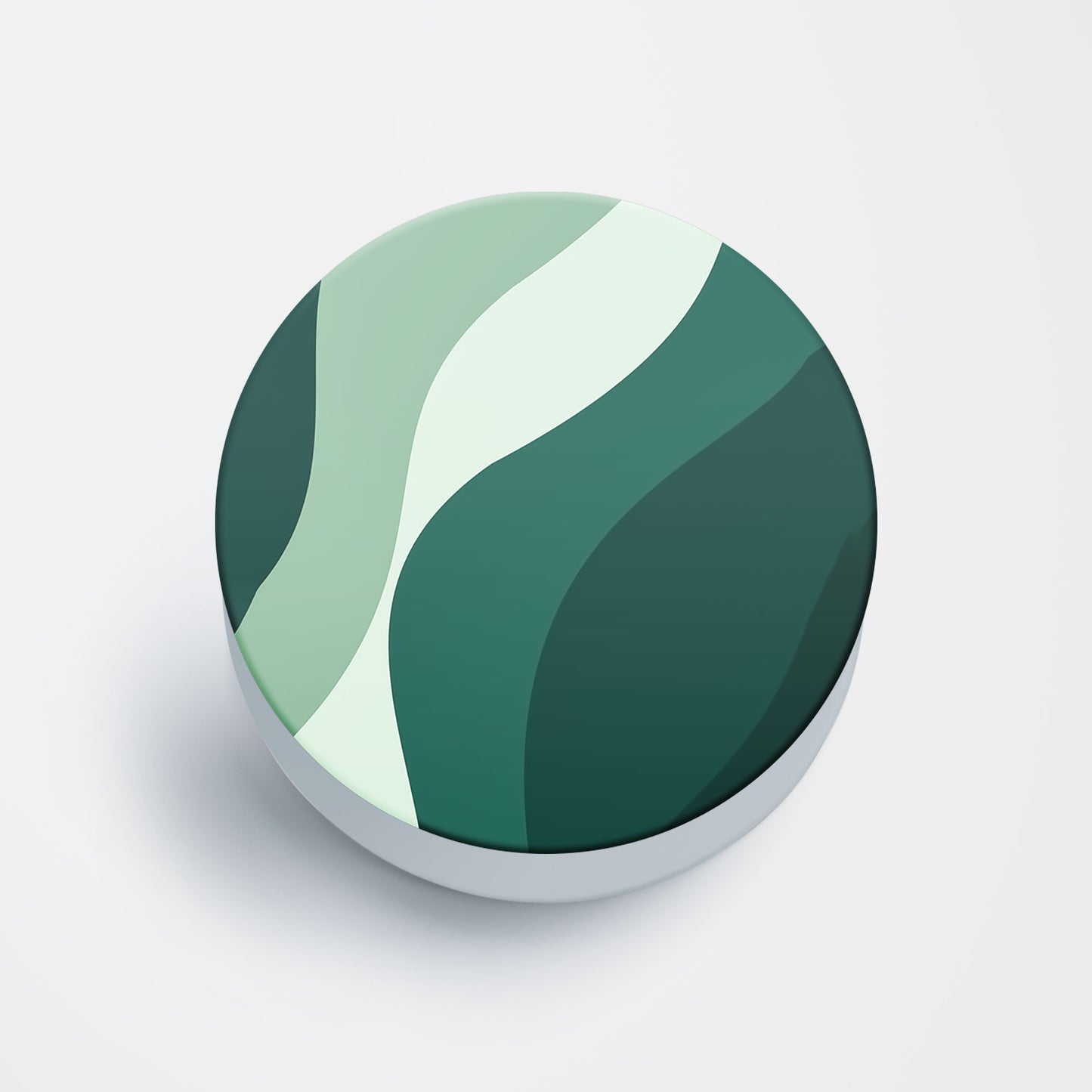 Emerald Waves Flat Pop Holder