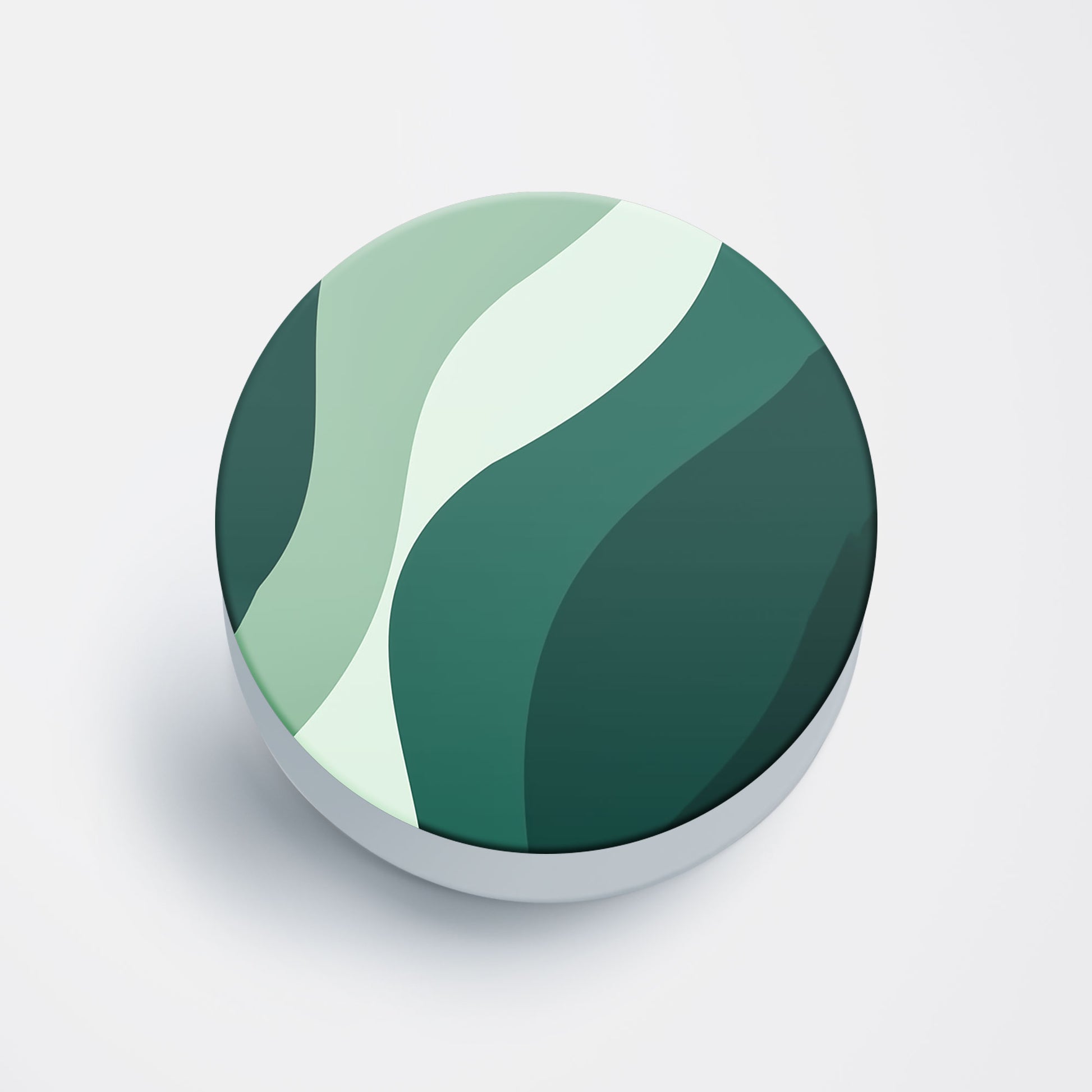 Emerald Waves Flat Pop Holder