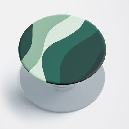 Emerald Waves Flat Pop Holder